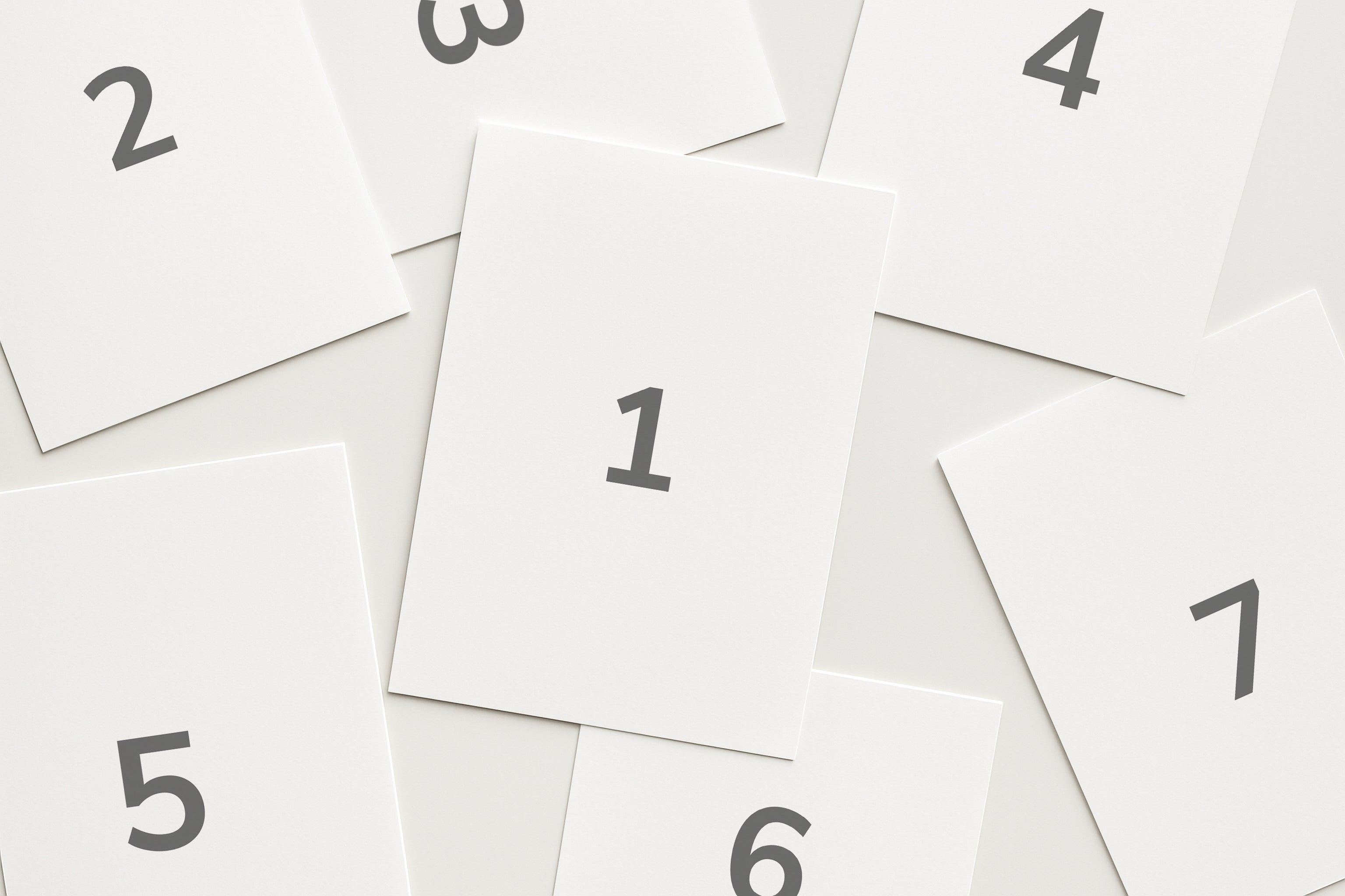 Stacked Multiple Poster Mockup Pile DIN A Paper Smart Object PSD Template