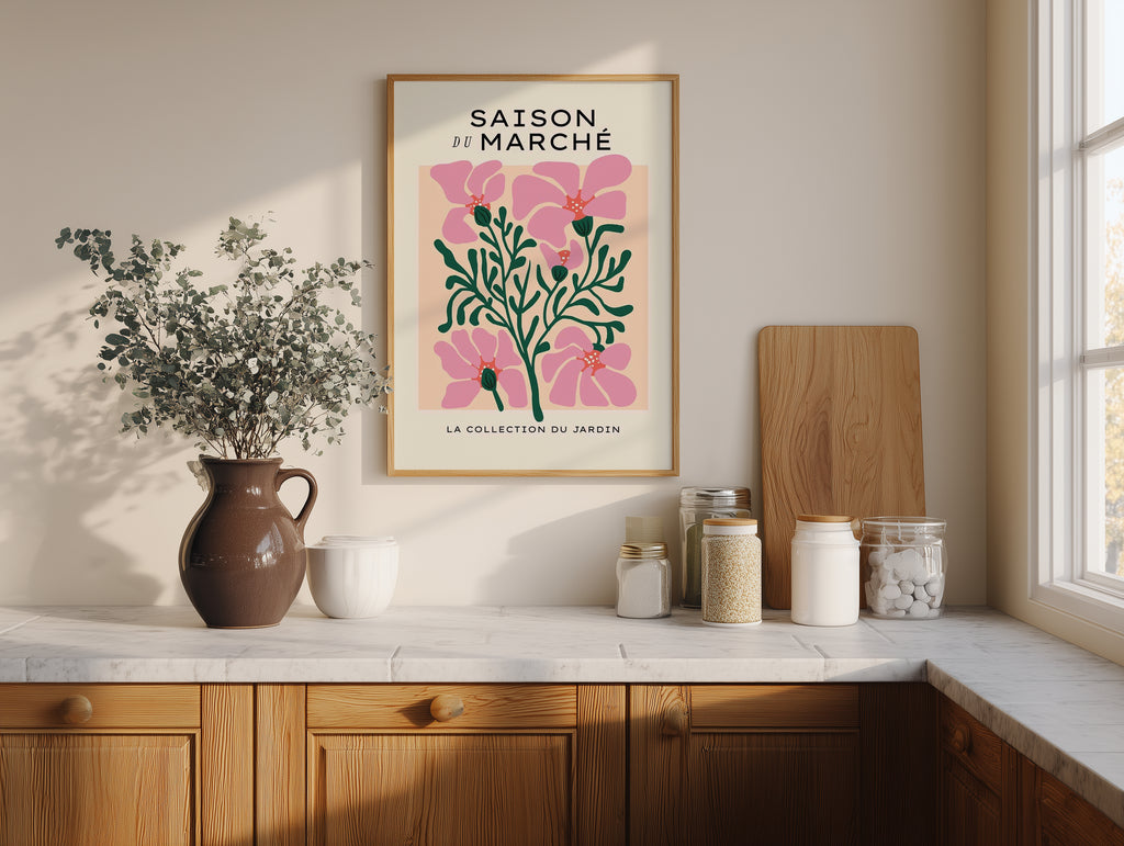 Gallery Frame Mockup PSD: Vertical Wooden Wall Art Template