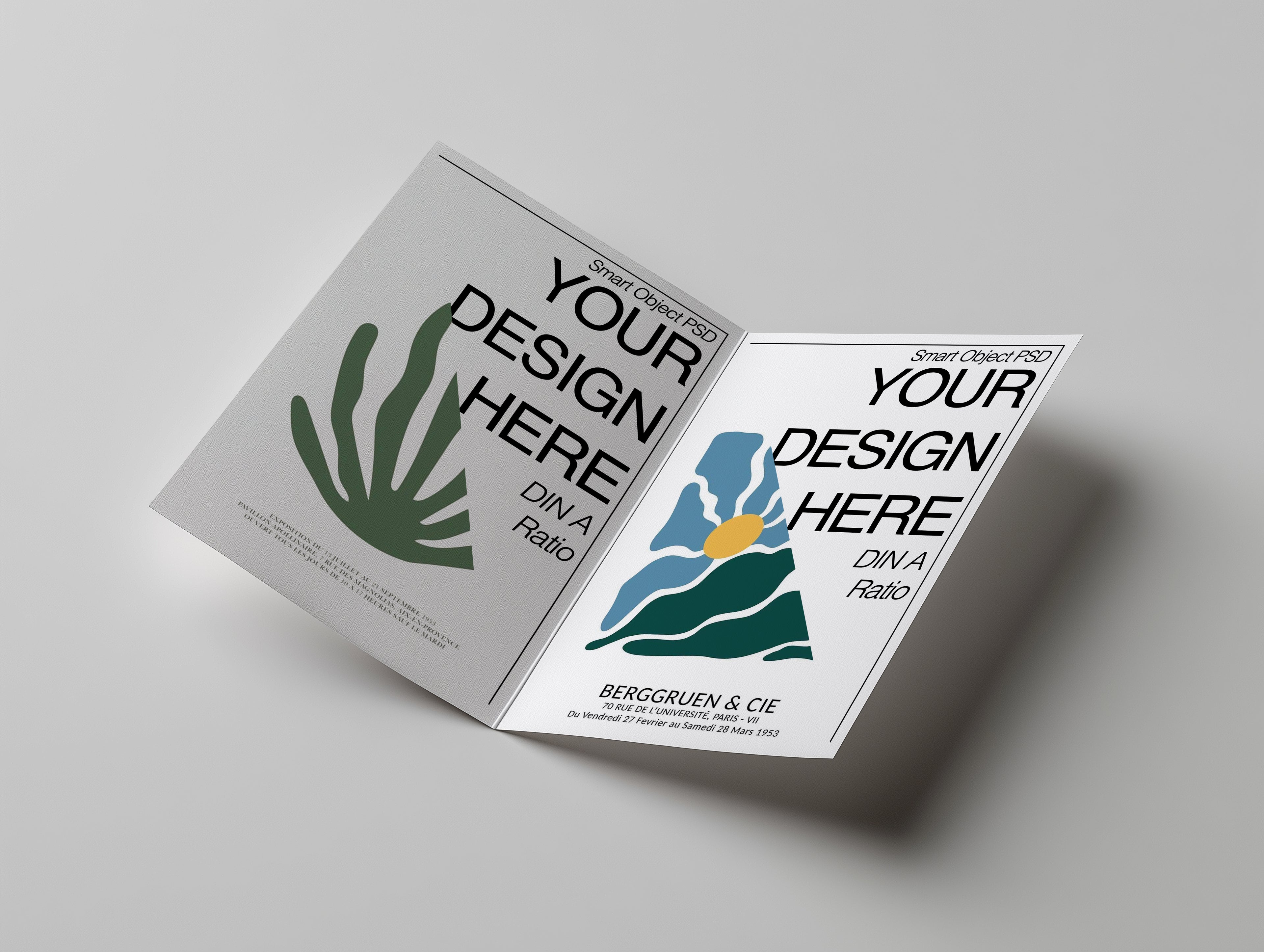 Greeting Card Mockup PSD – Open Design Display