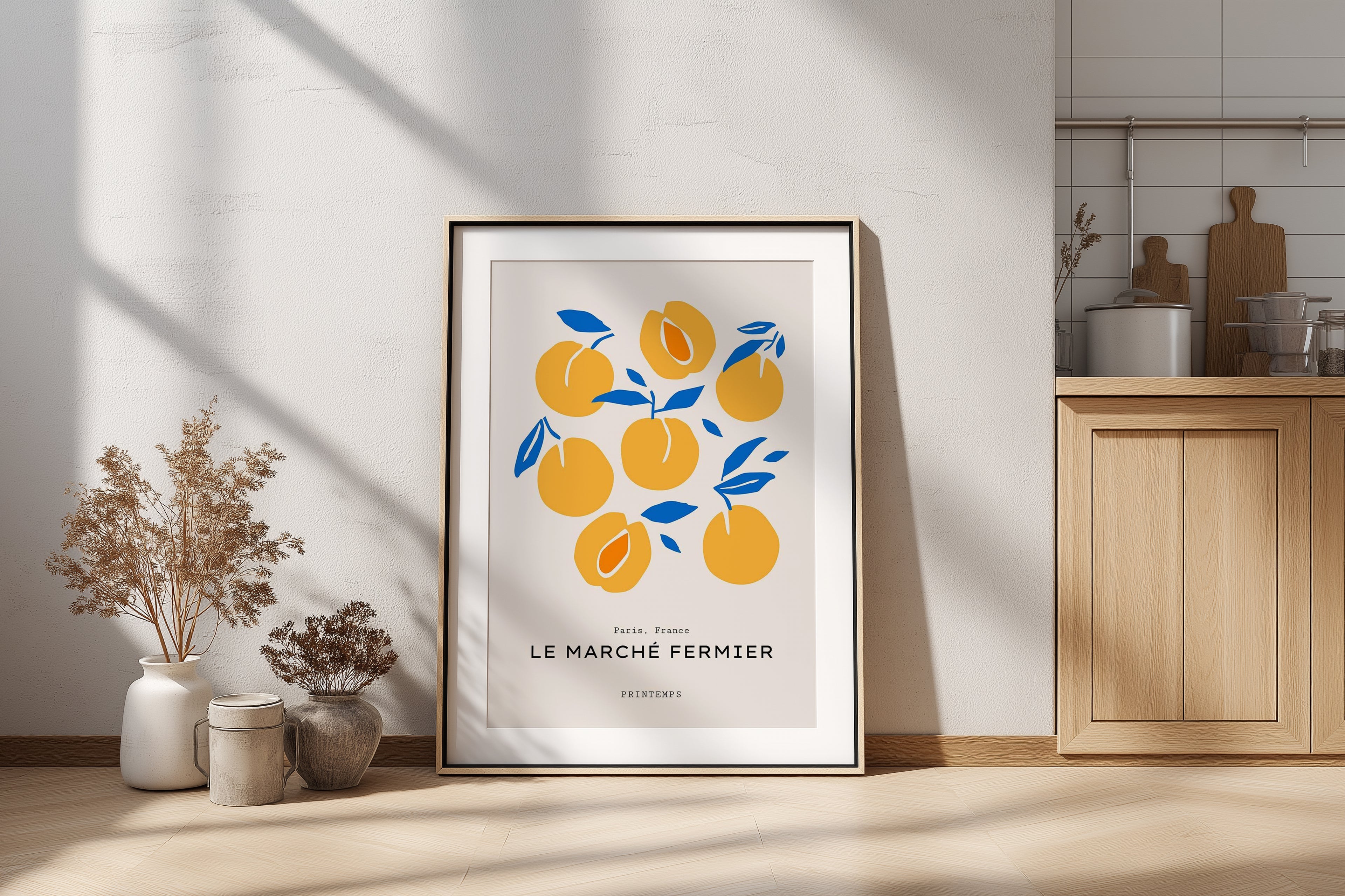 Single Wall Art Mockup PSD – Picture Frame Smart Object Template