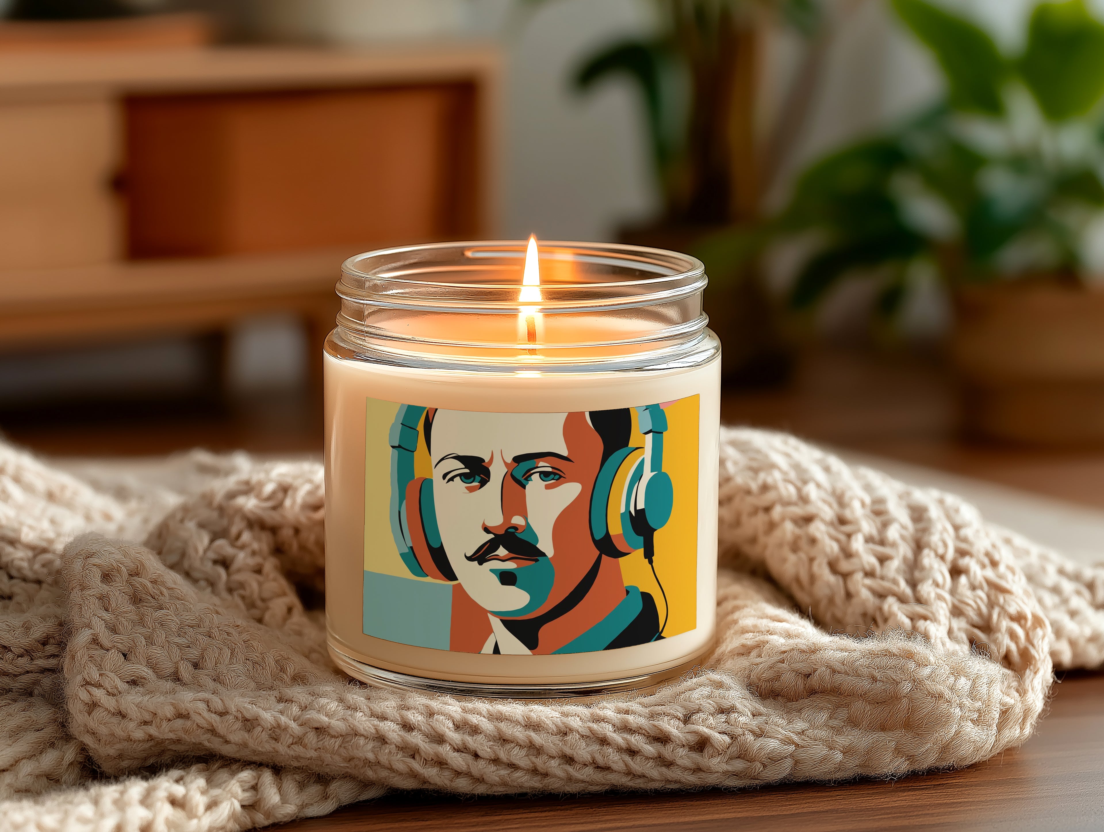 9oz White Candle Jar Mockup PSD Smart Object Digital Download