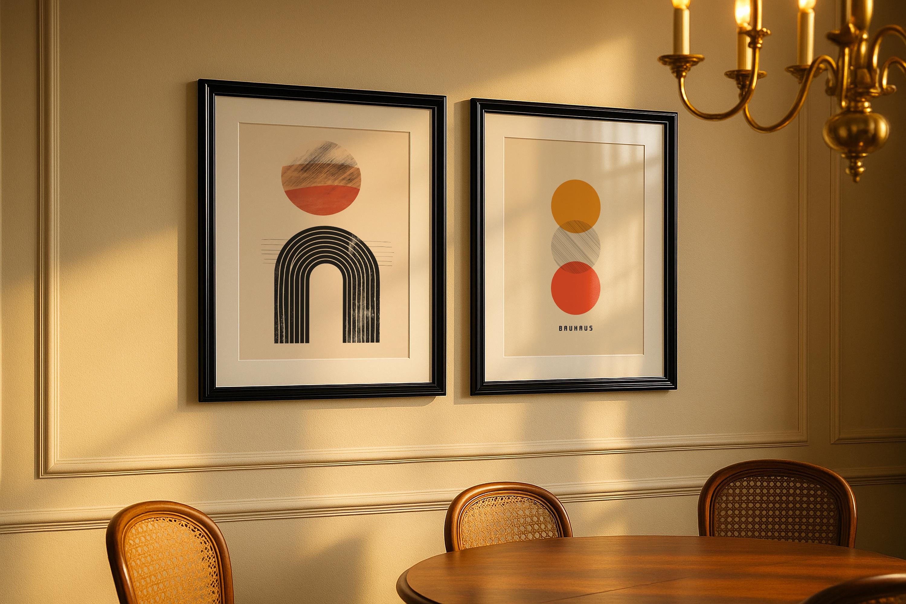 Double Frame Mockup Set – PSD Templates for Wall Art and Posters